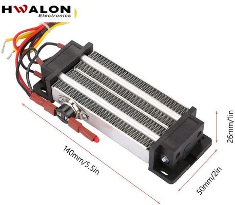 Élément de chauffage en aluminium PTC de 500W 110V Élément de chauffage à air en céramique à température constante Élément de chauffage à air, adapté aux climatiseurs, séchoirs pour animaux de compagnie, séchoirs à vêtements et humidificateurs