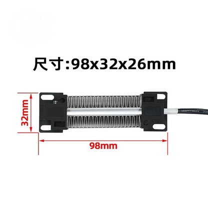 110V 100w 98x32x26mm ptc ceramic air fan heater heating element for air conditioning/Car / Equipment/ General Electric Appliance/ Air Curtain Machine / Humidifier/PTC Heater Heating Element systems