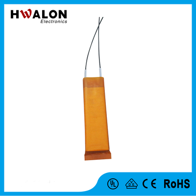 Élément de chauffage PTC personnalisé de 12V/220V 24×6/30×10mm Tailles multiples 180/220°C Curie Temp Anti-Breach Enamel Wire PTC